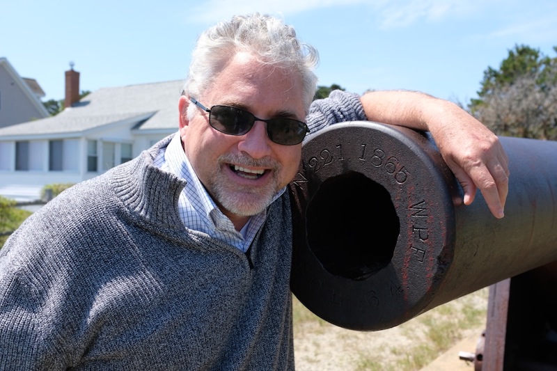 A smiling, sunglass-clad John Geoghegan