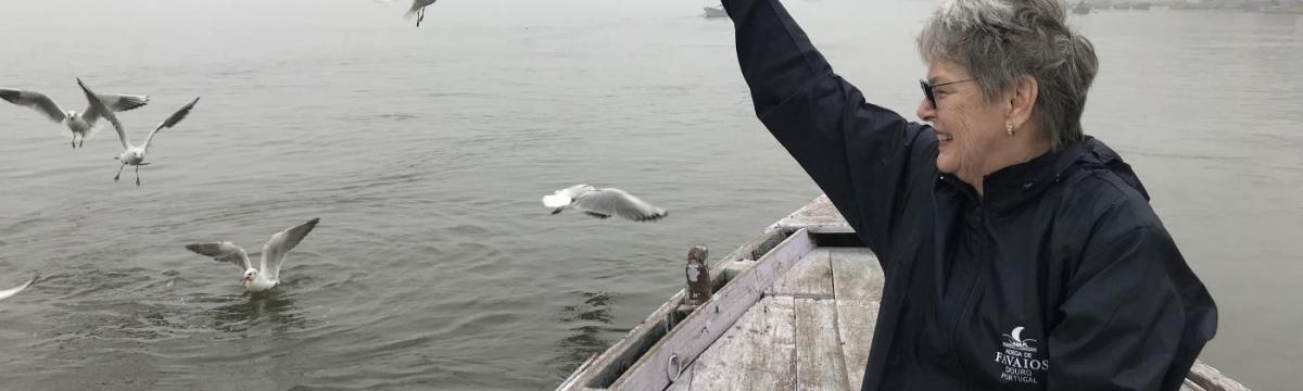 Sara Orem in one of her favorite places